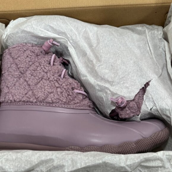 SPERRY SALTWATER DUCK BOOTS LAVENDER PURPLE SIZE 10 WOMEN'S NIB - Picture 11 of 13